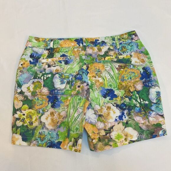 Lands' End Floral Mid Rise Women's Shorts - Picture 3 of 10